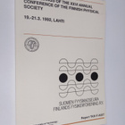 Proceedings of the 26th Annual Conference of the Finnish ... - pikkukuva 1