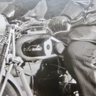 VANHA Valokuva Sarolea Moottoripyörä 1930-l - pikkukuva 2