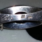 Vintage Rutsalainen design hopea ametisti kivi riipus 925 - pikkukuva 3