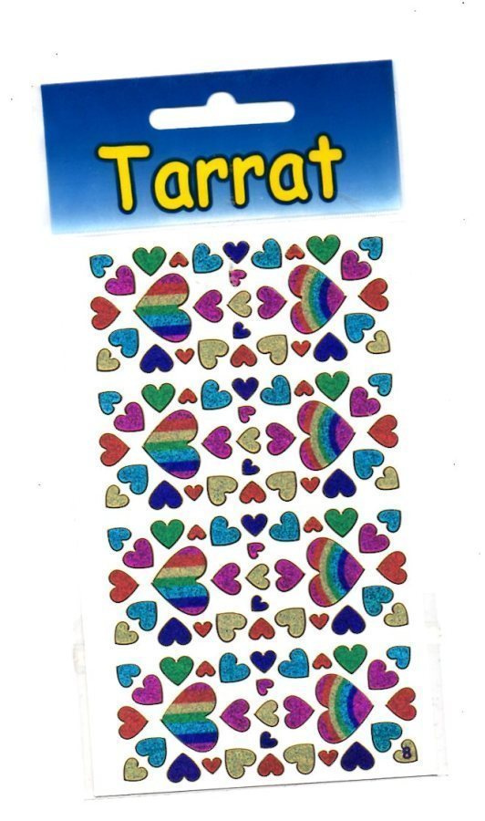 TARRAT °°VÄRIKKÄÄT SYDÄMET°° /Papron (Kimalle, Hologrammi)