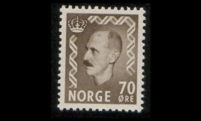 Norja 400 ** Haakon VII 70 öre (1955)