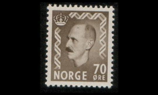 Norja 400 ** Haakon VII 70 öre (1955)