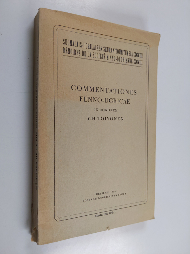 Aulis Ojajärvi ym. : Commentationes Fenno-Ugricae in Hono...