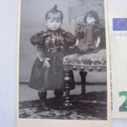 VANHA CDV Visiitti Valokuva Lapsi Tyttö Nukke 1890-l - pikkukuva 1