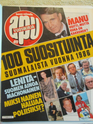 APU LEHTI 49 / 1986 SIS.LUETTELO KUVAT 2 + 3 ERIKOISNRO 176s