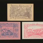 Itävalta Notgeld 10, 20, 50 Heller, Vichtenstein 1920 - pikkukuva 1