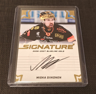 Miska Siikonen KooKoo blueline gold signature 2026-27