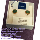KALEVALA BÖRJE RAJALIN Kromi-marmori-kivi, pronssikorvakorut - pikkukuva 1