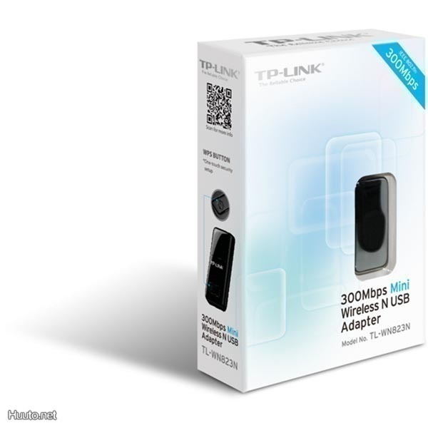 TP-LINK Langaton USB Verkkokortti, 300Mbps, mini, musta UUSI