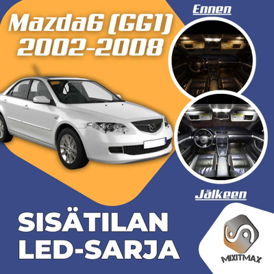 Mazda 6 (GG1) Sisätilan LED-sarja 14-osainen