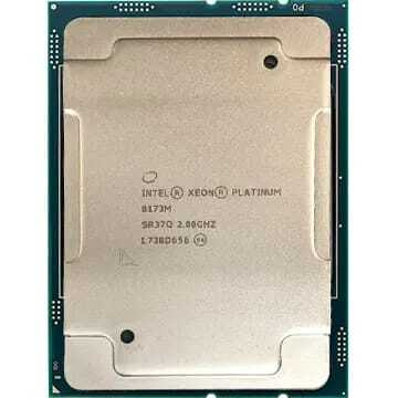 Intel Xeon Platinum 8173M 2.0 GHz prosessori