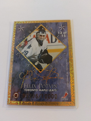 94-95 Leaf Gold Stars #13 Vanbiesbrouck/Felix Potvin /10000