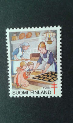 1980 tub joulumerkki piparkakkujen leipojat**