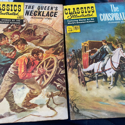 Classics Illustrated 158 & 165 Dumas Kuvitettuja Klassikkoja