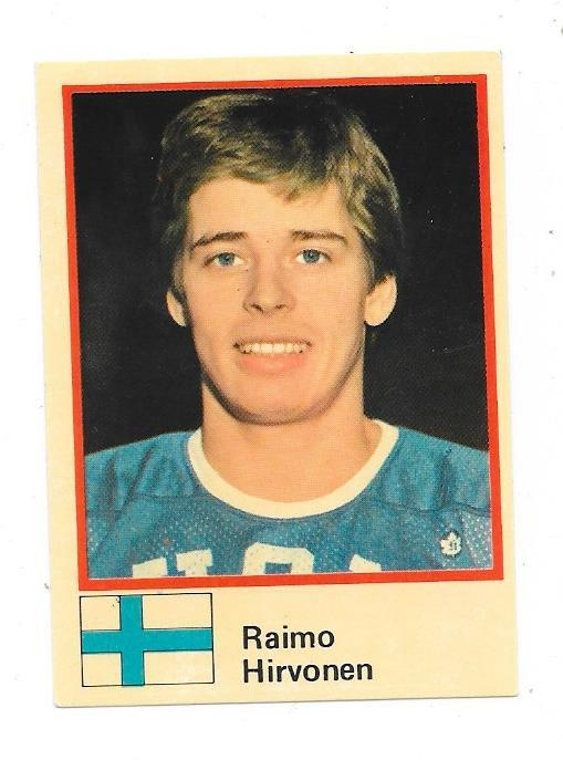 1982 Semic MM Tarra #31 Raimo Hirvonen Suomi HIFK