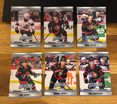 2024-25 Upper Deck MVP: Ottawa Senators 6 kortia