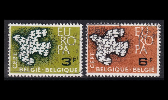 Belgia 1253-4 o Europa (1961)