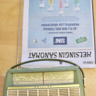VANHA Matka Radio Philips 1950-l Suomenkielinen UPEA Vihreä - pikkukuva 1