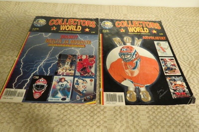 2 KPL COLLECTORS WORLD KERÄILYKORTTIEN LEHDET 2/95 JA 5/95