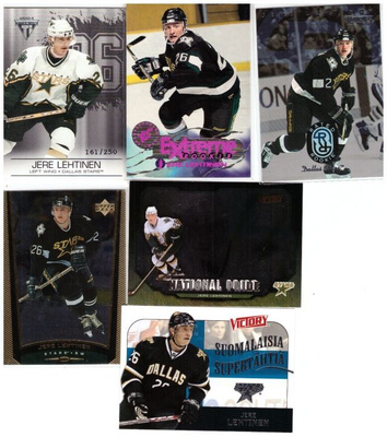 6 x JERE LEHTINEN Dallas Stars Erikois Ym. Kortteja