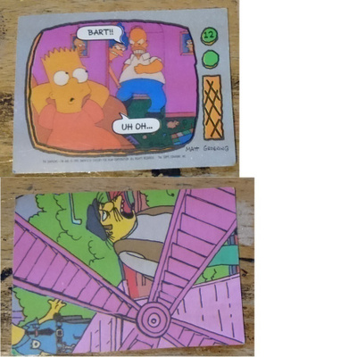 SIMPSONS 1990 KERÄILYKORTTI NUMERO 12