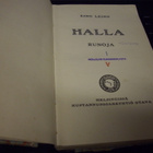 Eino Leino : Halla ( 1 p. 1908 ) Sis. postikulut - pikkukuva 1