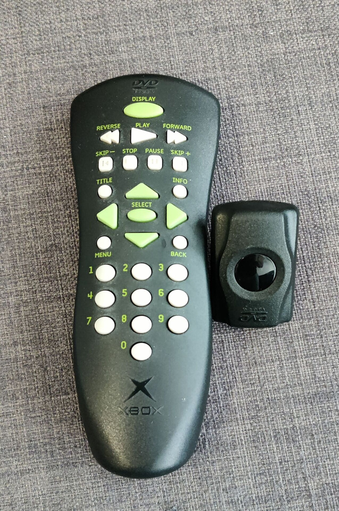 Xbox DVD kaukosäädin ja vastaanotin