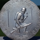 Hopeavärinen, Rasiassa. Numeroitu. Halkaisija - 56 mm. - pikkukuva 3