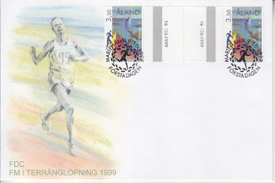 Åland FDC LaPe 163 välilöparilla