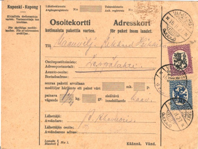 OSOITEK. VAAJAKOSKI   5MK (ILMAN VESIL)+2MK