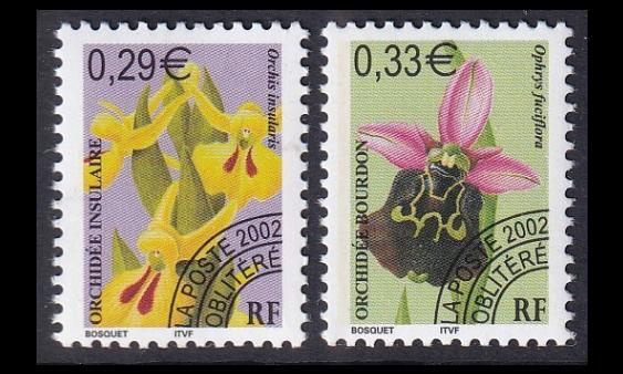 Ranska 2594-5 ** Kukkia ennakkomitätöinti (2002)