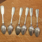 6 kpl hopeisia kahvilusikoita, 1921 & 1943 - pikkukuva 2