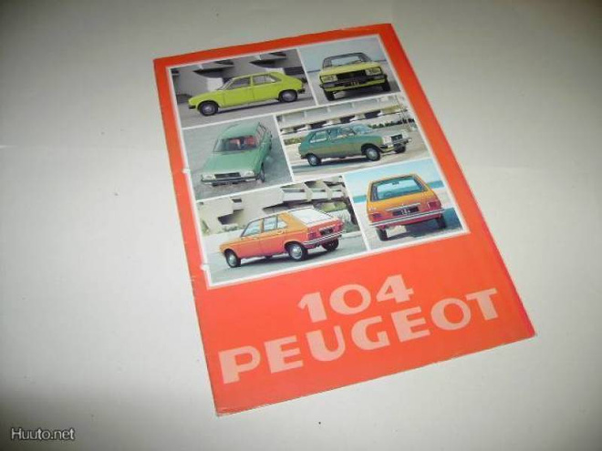 Peugeot 104 1978 esite - Suomi