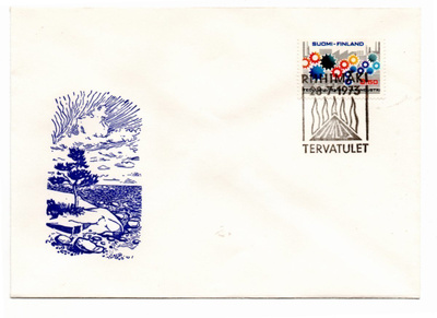 Riihimäki: Tervatulet  ( erikoisleima 28.7.1973)