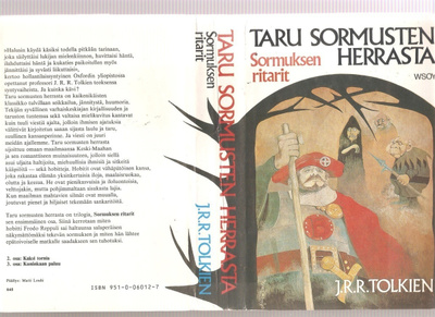 Tolkien: Taru sormusten herrasta 1 - 3, WSOY 1981-4, skp, K3