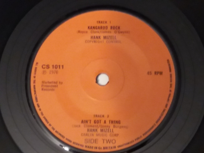7" HANK MIZELL - Kangaroo Rock - single 1976 rockabilly EX