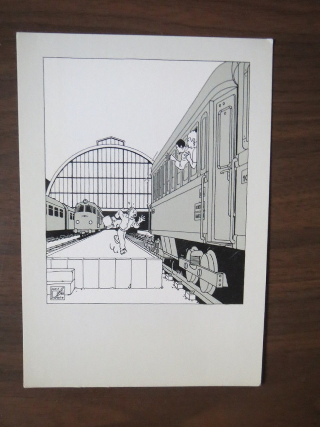 Joost Swarte: Une carte de la serie 10 angoisses sarjakuvak.