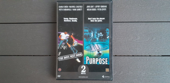 DVD: The Boys Next Door (Charlie Sheen) + Purpose (John Ligh