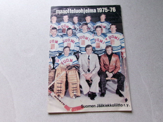 Maajoukkue Maaotteluohjelma 1975-76