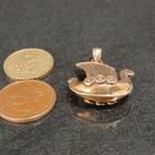 Viking Jewelry Viking laiva riipus pronssi - pikkukuva 2
