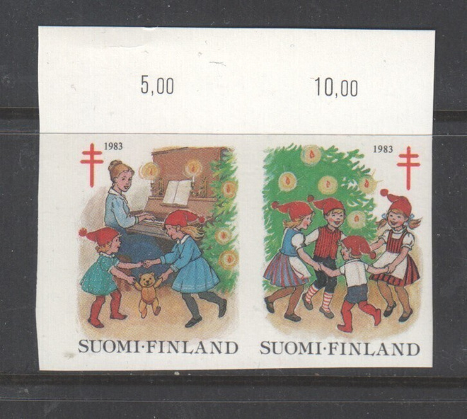 Tub joulumerkki 1983  hammastamaton pari.