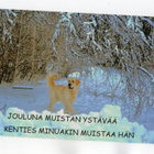 °°JOULUNA MUISTAN YSTÄVÄݰ -JOULUKORTTI - pikkukuva 1