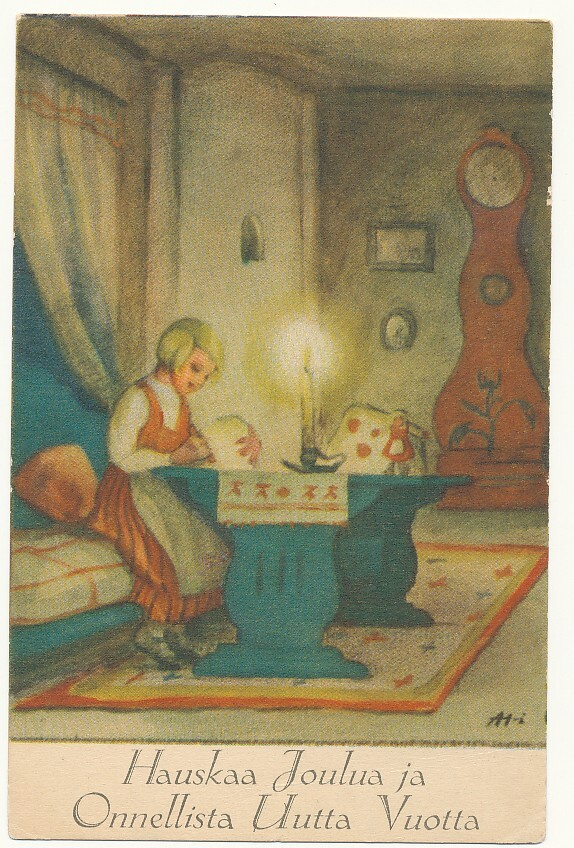 Ati -Tyttönen tuvassa - kulk. 1936