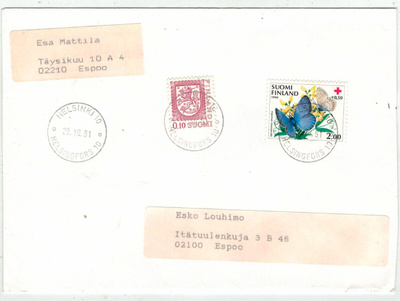 1990 Ã…R 2 mk ym kaunisleimen kuori