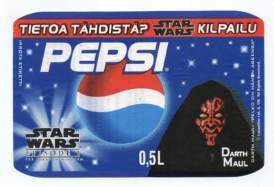 PEPSI STAR WARS Etiketti 1999