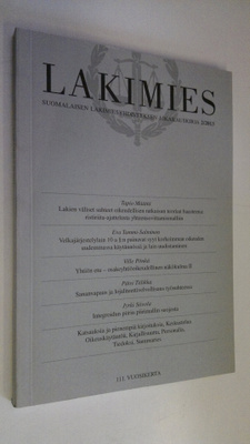Lakimies 2/2013 : Suomalaisen lakimiesyhdistyksen aikakau...