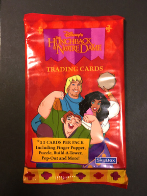 Hunchback of Notre Dame keräilykorttipaketti (Disney 1996)
