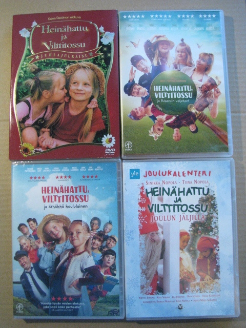 HEINÄHATTU JA VILTTITOSSU PAKETTI ( 4 x dvd )