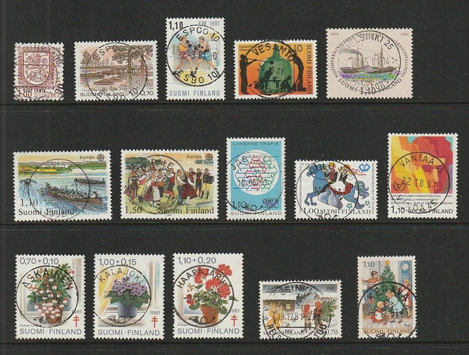 Vuoden 1981 merkit loistoleimattuina.