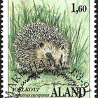 ÅL 1991 Nisäkkäitä Siili 1,60 mk EP Lape 044 alareuna LOISTO - pikkukuva 1